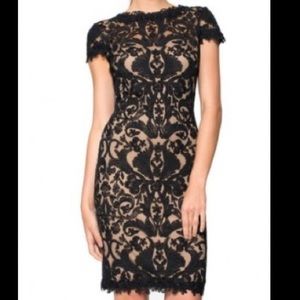 Black and Beige Petite Tadashi Shoji Dress - Size 6P